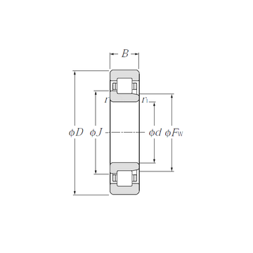 NJ2209 NTN Cylindrical Roller Bearings #1 small image