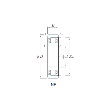 NF222 KOYO Cylindrical Roller Bearings