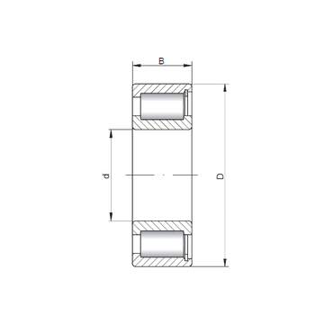 NCF2206 V ISO Cylindrical Roller Bearings #1 image